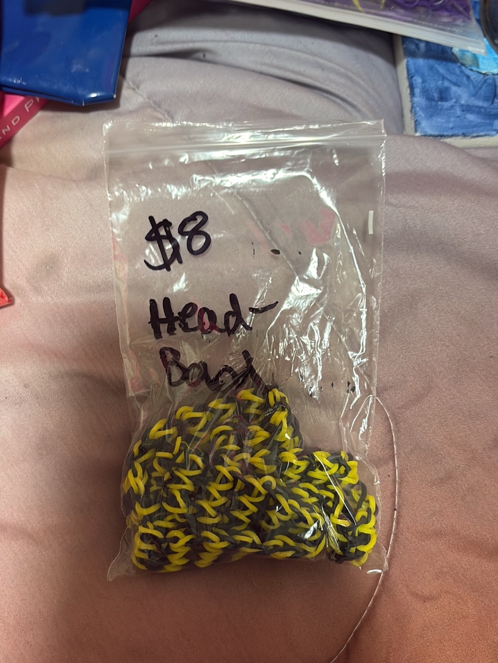 Handmade Yellow & Black Knit Headband